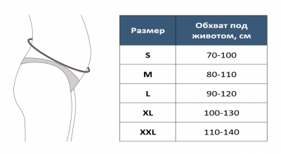 Бандаж для беременных 4 в 1 универсальный (дородовой/послеродовой; высота 20 см) MS B-41 "Интерлин" (XL, черный)